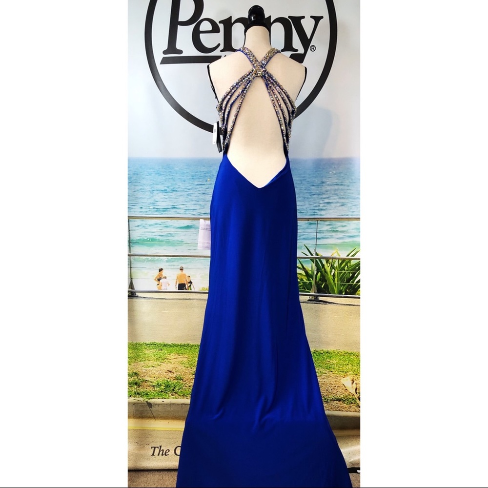 NWT LORD & TAYLOR Plunging Back Gown - Picture 11 of 16